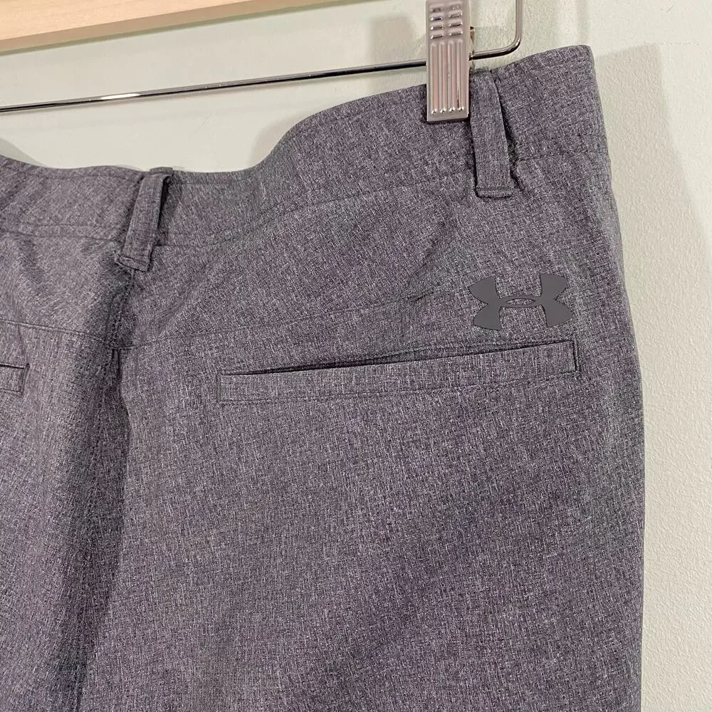 Under Armour Men's Light Grey Anti Slip Waist Straight Leg Golf Pants Size 36/30